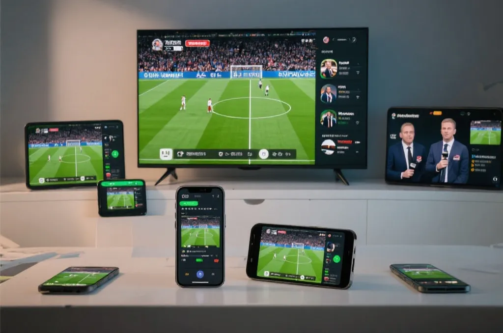多平台切换解说与比分信息的观赛界面